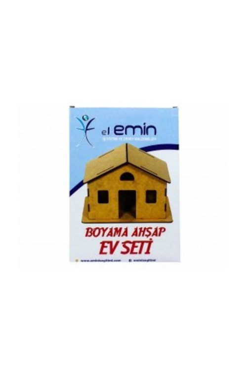 Boyama Ahşap Klasik Ev Seti