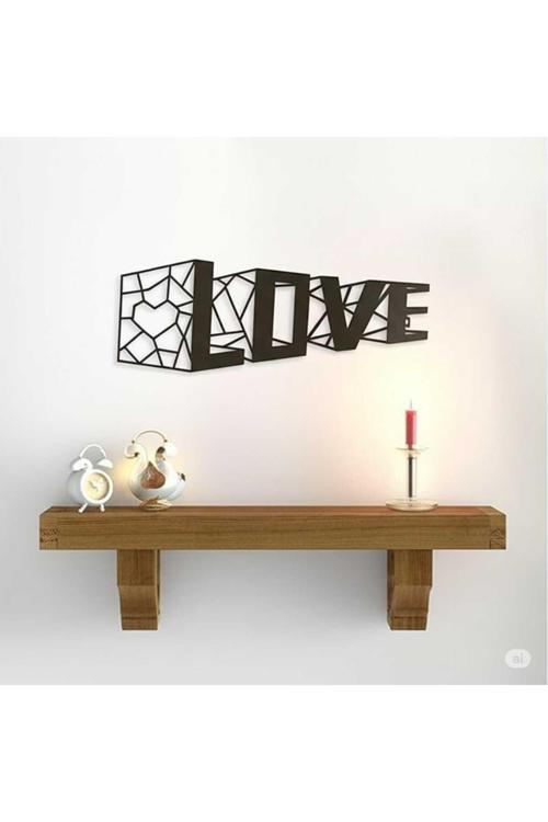 Duvar Dekor-Love Yazısı Üçboyutlu (30X50Cm) 3Mm Mdf