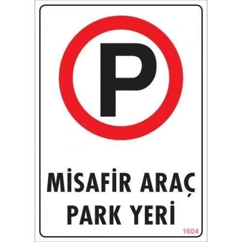 Pvc Levha "Misafir Araç Yeri" 25*35 cm