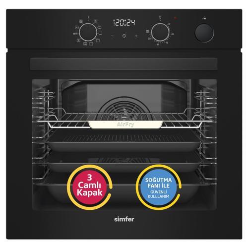 Ank.Fırın Steam Master Siyah Cam Dij.Saat