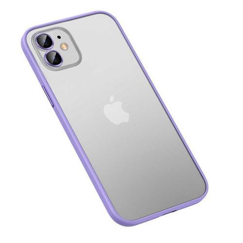 Apple iPhone 12 Kılıf Retro Kenar ve Lens Koruyucu Renkli Kılıf
