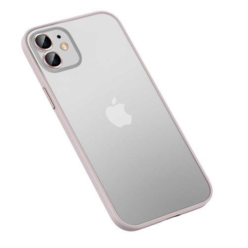 Apple iPhone 12 Kılıf Retro Kenar ve Lens Koruyucu Renkli Kılıf