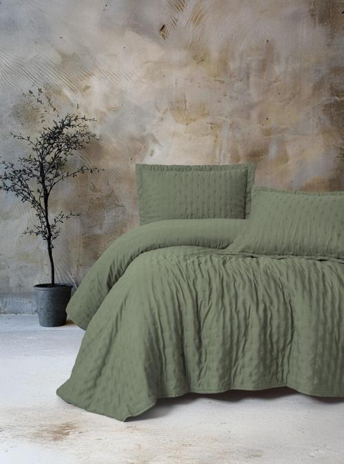 Serra Çift Kişilik Yatak Örtüsü Niva Adaçayı