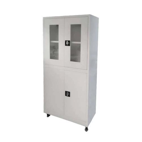 Çift Kapılı Metal Dolap Kilitli, Raflı, Dayanıklı ve Şık Depolama Dolabı E-104