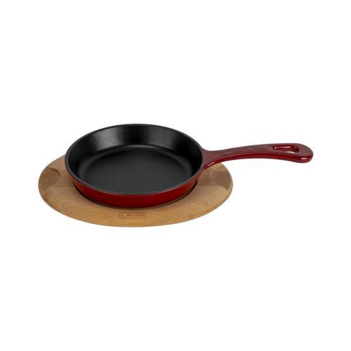 Yuvarlak Kızartma Tavası Yekpare Saplı Kayın Servis Ahşabı. Çap(Ø)16cm.
