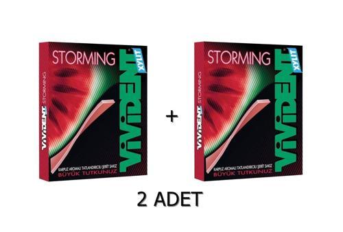 Storming Karpuz Aromalı Şekersiz-Tatlandırıcılı Şerit Sakız 33g (2 ADET)