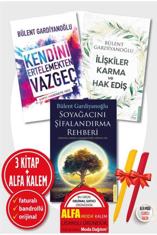 Bülent Gardiyanoğlu 3 Kitap(Kendini Ertelemekten Vazgeç + Soyağacını Şifalandırma + İlişkiler,Karma)Yeni