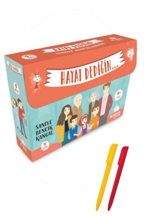 Saniye Bencik Kangal (Hayat Dediğin… Kutulu Set 5 Kitap) (Yeni) + Alfa Kalem-Kronik Çocuk Kitap