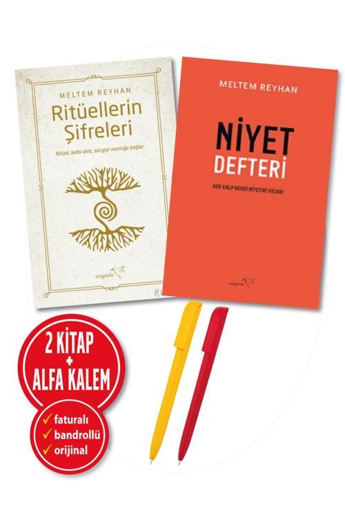 Alfa Kalem + Meltem Reyhan 2 Kitap(Ritüellerin Şifreleri + Niyet Defteri) Kişisel Gelişim Yeni Müptela