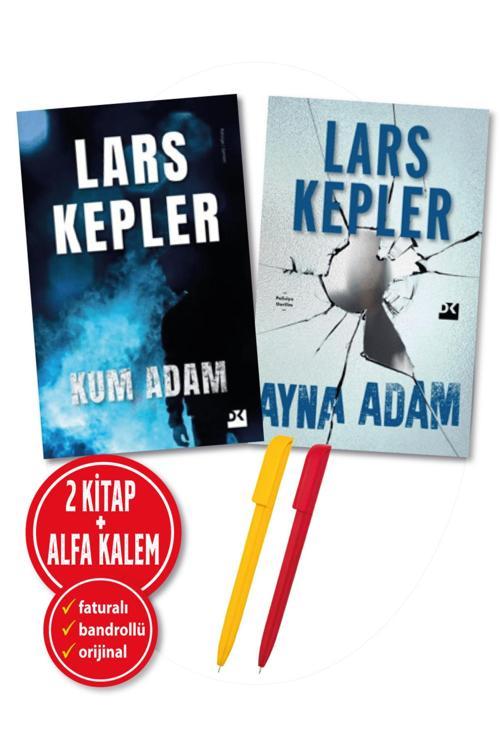 Alfa Kalem + ''Lars Kepler'' 2 Kitap Yeni ''Ayna Adam + Kum Adam'' Edebiyat Roman Doğan Kitap