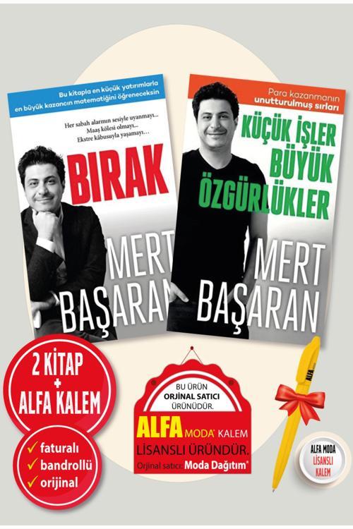 Alfa Moda Kalem + Bırak + Küçük İşler Büyük Özgürlükler (Mert Başaran) 2 Kitap Set - Butik Yayınları