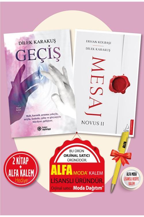 Mesaj - Novus Iı + Geçiş 2 Kitap Set / Dilek Karakuş & Erhan Kolbaşı + Alfa Kalem - Destek Yayınları