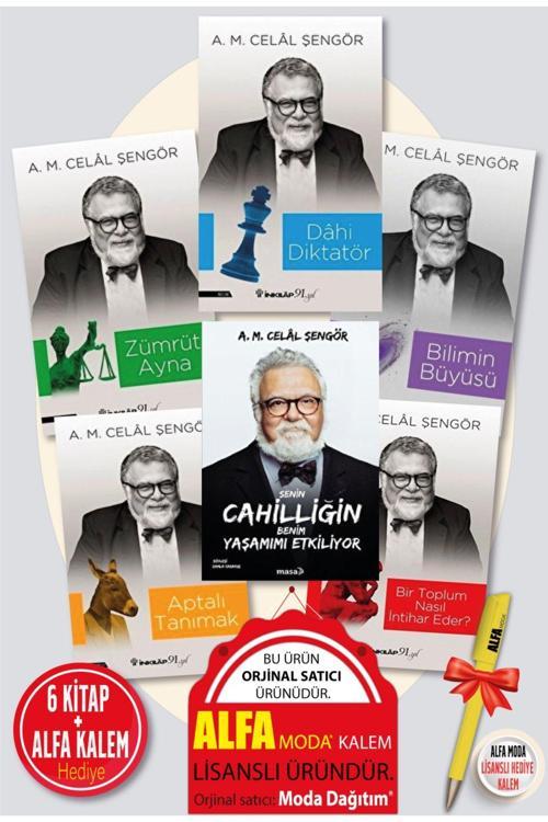 Senin Cahilliğin + Dahi Diktatör + Bir Toplum + Aptalı + Bilimin + Zümrüt (Celal Şengör) 6 Kitap Set