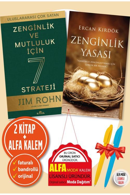 Zenginlik Ve Mutluluk İçin 7 Strateji / Jim Rohn + Zenginlik Yasası / Ercan Kırdök 2 Kitap Set Grubu