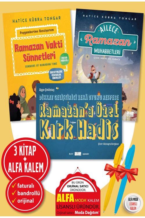 Hatice Kübra Tongar Ayşe Çetintaş 3 Kitap Ramazan Seti Ramazan Vakti Sünnet Ailece Oyun Kırk Hadis