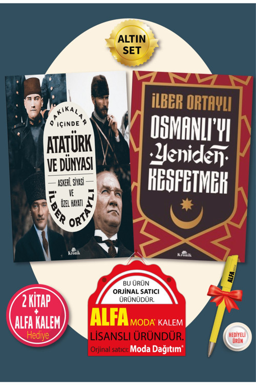 Dakikalar Içinde Atatürk Ve Dünyası + Osmanlı’Yı Yeniden Keşfetmek (İlber Ortaylı) 2 Kitap + Kalem