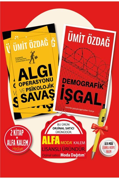 Algı Operasyonu Ve Psikolojik Savaş + Demografik İşgal (Ümit Özdağ) 2 Kitap Set + Alfa Moda Kalem