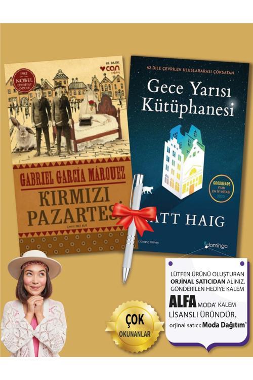 Gece Yarısı Kütüphanesi - Matt Haig - Kırmızı Pazartesi - Gabriel Garcia Marquez + Kalem