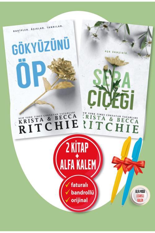 Krista & Becca Ritchie 2 Kitap Set Sera Çiçeği + Gökyüzünü Öp + Alfa Kalem - Aşk - Martı Yay
