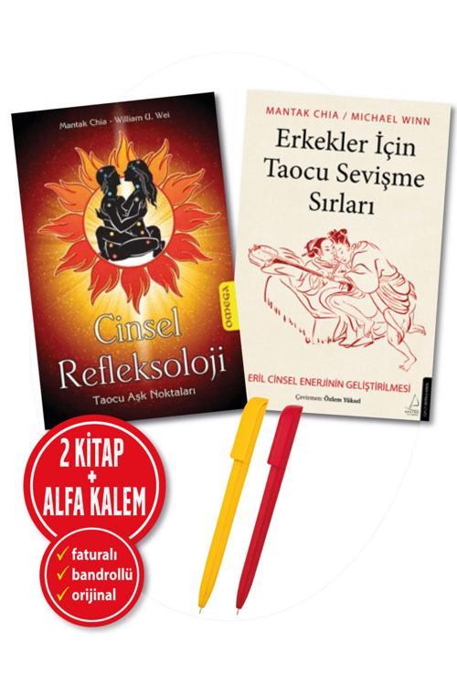 Mantak Chia 2 Kitap (Erkekler İçin Taocu Sevişme Sırları + Cinsel Refleksoloji) Alfakalem + Destek Kitap