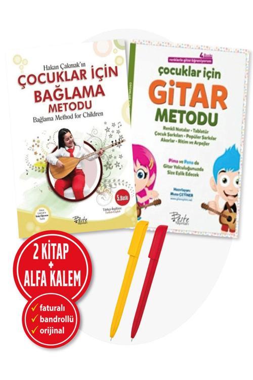 Çocuklar İçin Bağlama Metodu Tr - Eng Hakan Çakmak + Çocuklar İçin Gitar Metodu Musa Çetiner 2'Li