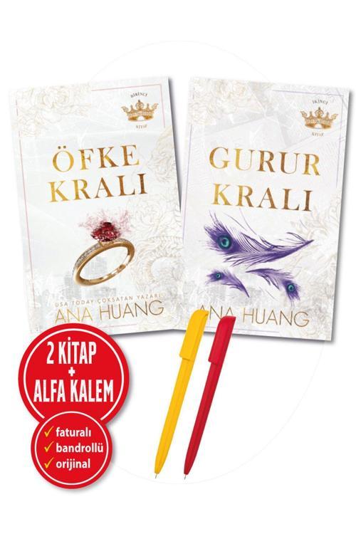 Ana Huang Öfke Kralı + Gurur Kralı 1 Ve 2. Kitaplar Seti - Yeni - Aşk Romantik - Martı Yayıncılık