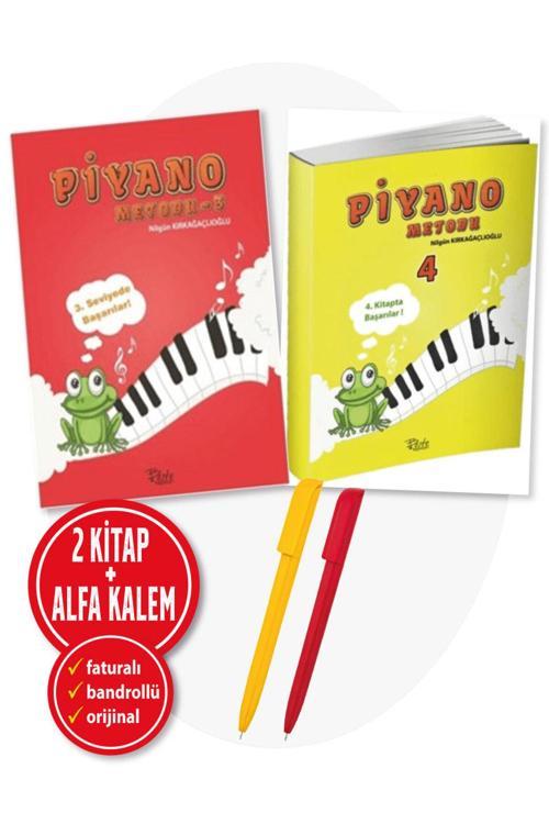 Piyano Metodu 3 Ve 4 - Fatma Nilgün Kırkağaçlıoğlu 2Li Kitap Set - Çocuklar İçin Kolay Ve Eğlenceli
