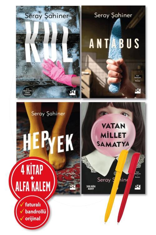 Alfa Kalem + Seray Şahiner 4 Kitap Yeni (Kul + Antabus + Hepyek + Vatan Millet Samatya)-Doğan Kitap