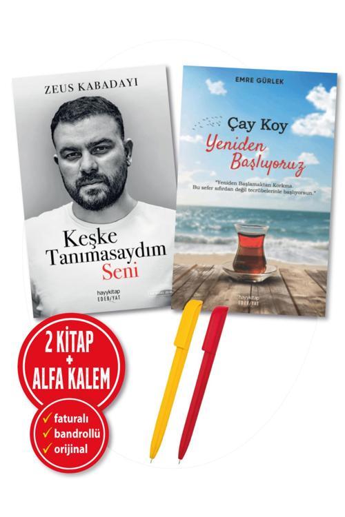 Alfa Kalem + Keşke Tanımasaydım Seni(Zeus Kabadayı) + Çay Koy Yeniden Başlıyoruz(Emre Gürlek) 2 Kitap
