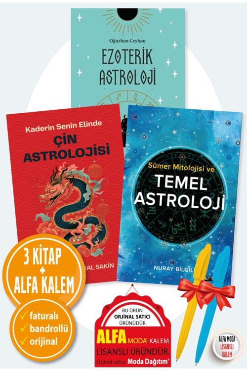 Ezoterik Astroloji + Çin Astrolojisi + Temel Astroloji 3 K / Oğuzhan Ceyhan - Nuray Bilgili - Destek