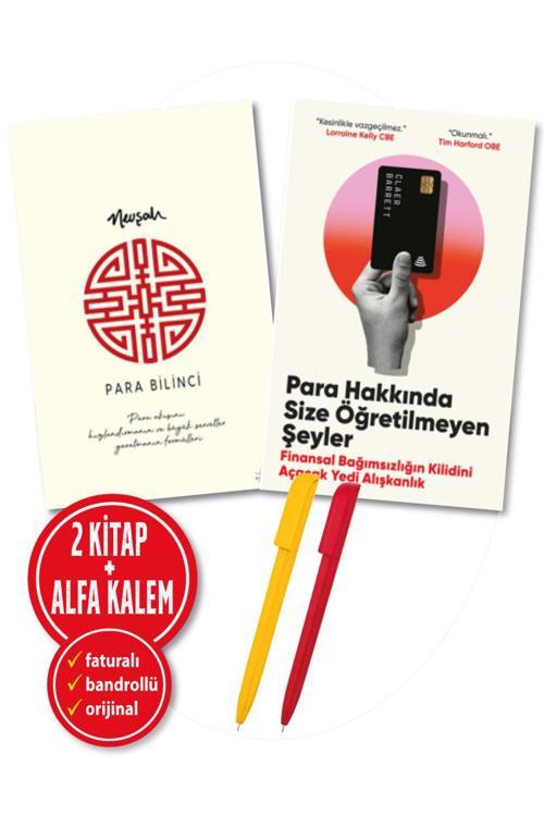 Para Hakkında Size Öğretilmeyen(Claer Barrett) + Para Bilinci (Nevşah Fidan) 2 Kitap Ekonomi Gelişim