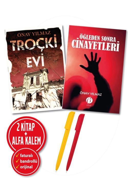 Alfa Kalem + Önay Yılmaz 2 Kitap Yeni (Troçki Evi + Öğleden Sonra Cinayetleri)Roman Öykü Destek Kitap