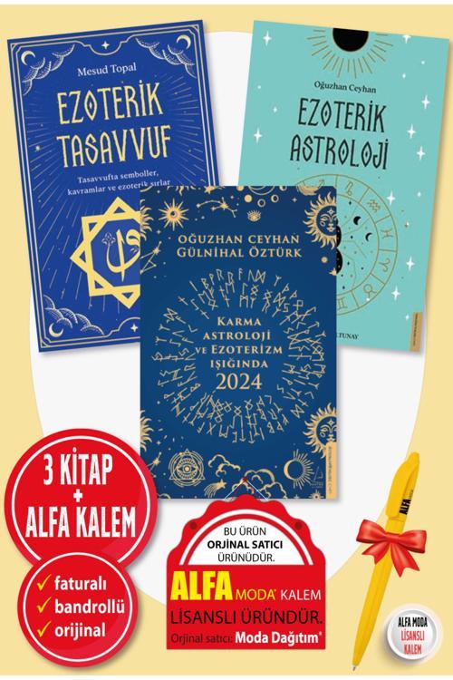 Karma Astroloji Ve Ezoterizm Işığında 2024 + Ezoterik Astroloji Tasavvuf Oğuzhan Ceyhan Kitap Seti