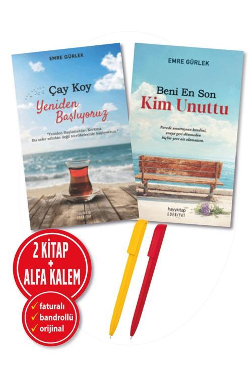 Alfa Kalem + Emre Gürlek 2 Kitap Yeni (Çay Koy Yeniden Başlıyoruz + Beni En Son Kim Unuttu)-Hayykitap