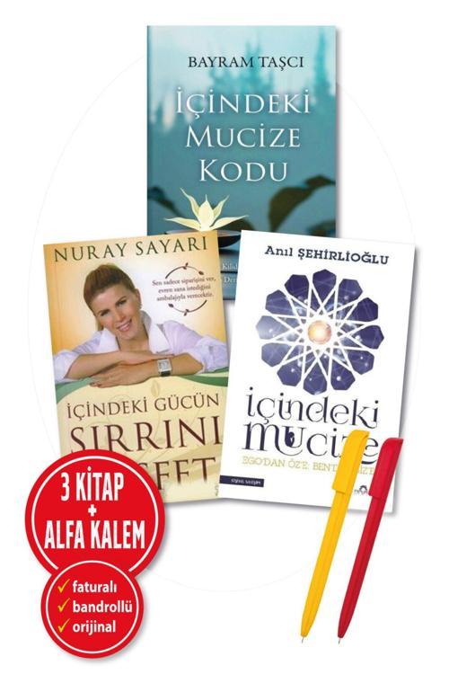 Alfa Kalem + Bayram Taşcı 3Kitap (İçindeki Mucize Kodu + İçindeki Mucize + İçindeki Gücün Sırrını Keşfet)