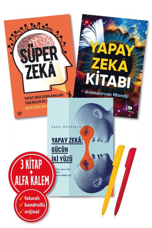 Yapay Zeka Kitabı + Süper Zeka Tehlikeler Stratejiler 3 Kitap Yeni Arda Öztaşkın,N. Bostrom,A. Miandji