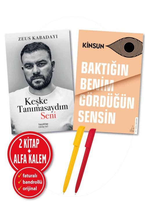 Alfa Kalem + Zeus Kabadayı(Keşke Tanımasaydım Seni) + Kinsun(Baktığın Benim Gördüğün Sensin) 2 Kitap