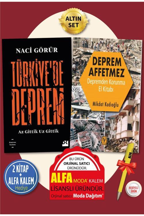 Türkiye’De Deprem (Naci Görür) - Deprem Affetmez (Mikdat Kadıoğlu) - 2 Kitap Alfa Kalem - Doğan