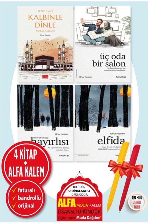 Onur Kaplan 4 Kitap (O’Nu (S.A.V.) Kalbinle Dinle–Mekke Günleri-Üç Oda-Uzun Lafın Kısası-Elfida)