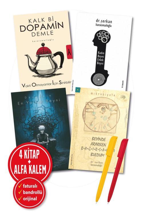 Serkan Karaismailoğlu 4 Kitap Dünyanın En Yalnız Kalk Bi Dopamin Kadın Erkek Beyni + Beyinde Ararken