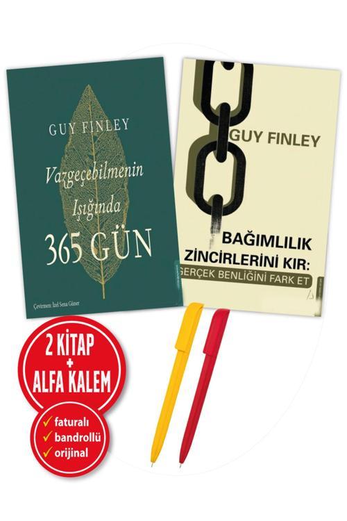 Alfa Kalem + Guy Finley 2 Kitap(Vazgeçebilmenin Işığında 365 Gün + Bağımlılık Zincirlerini Kır)