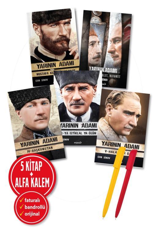 Alfa Kalem + Con Sinov 5 Kitap (Yarının Adamı 1-2-3-4-5) Tarih Yeni Masa Kitap