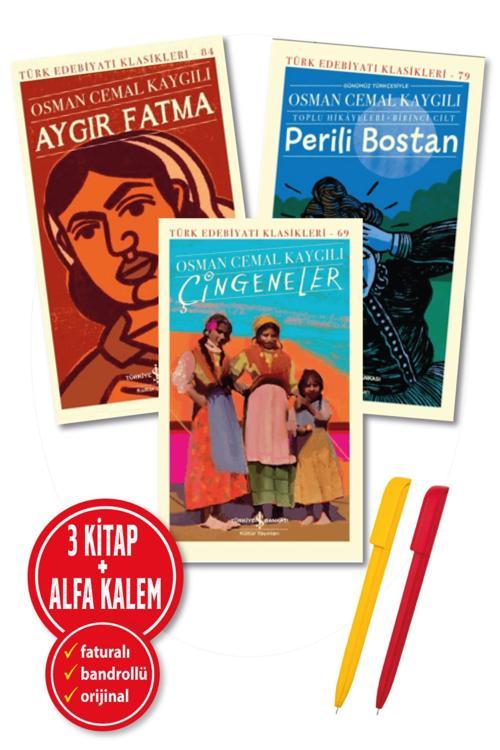 Alfa Kalem + Osman Cemal Kaygılı 3 Kitap (Çingeneler + Aygır Fatma + Perili Bostan)-Yeni-Türk Edebiyatı