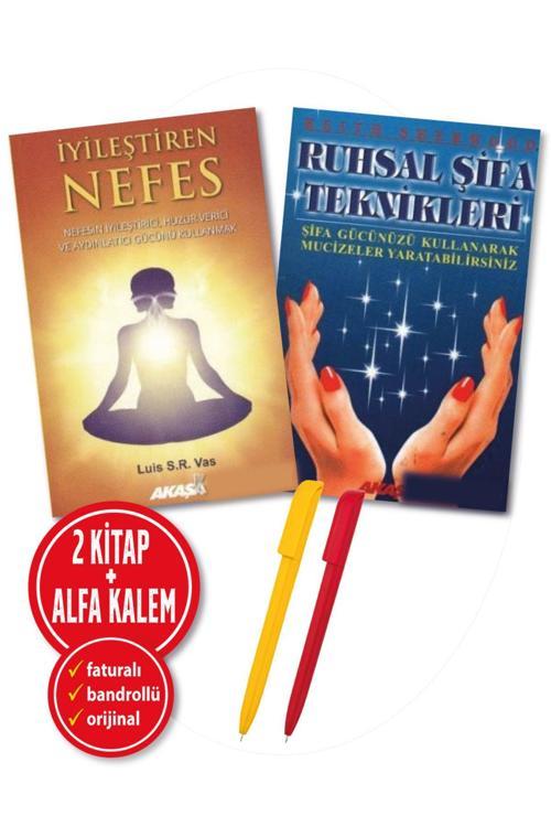 Alfa Kalem + Luis S. R. Vas 2 Kitap(İyileştiren Nefes + Ruhsal Şifa Teknikleri) Kişisel Gelişim Yeni