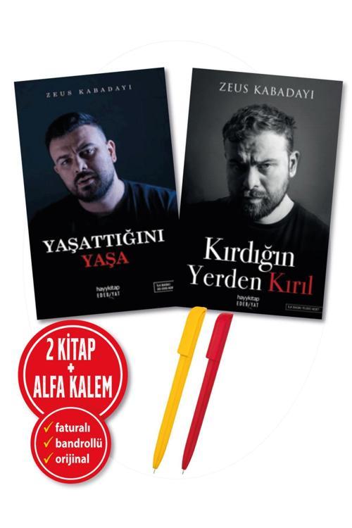 Alfa Kalem + Zeus Kabadayı 2 Kitap Yeni (Yaşattığını Yaşa + Kırdığın Yerden Kırıl)