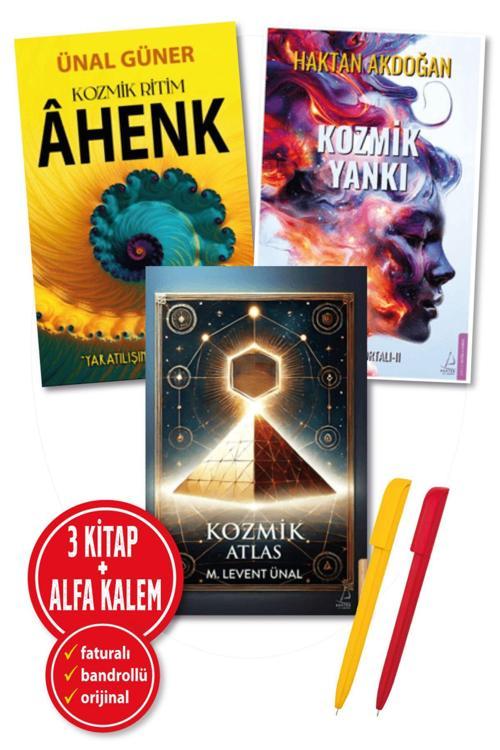 Alfa Kalem + Kozmik Atlas + Ritim Ahenk + Yankı 3 Kitap Yeni (Mehmet Levent Ünal Güner Haktan Akdoğan)