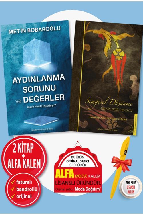 Aydınlanma Sorunu Ve Değerler + Simgesel Düşünme / Metin Bobaroğlu 2 Kitap Set + Alfa Kalem - Destek