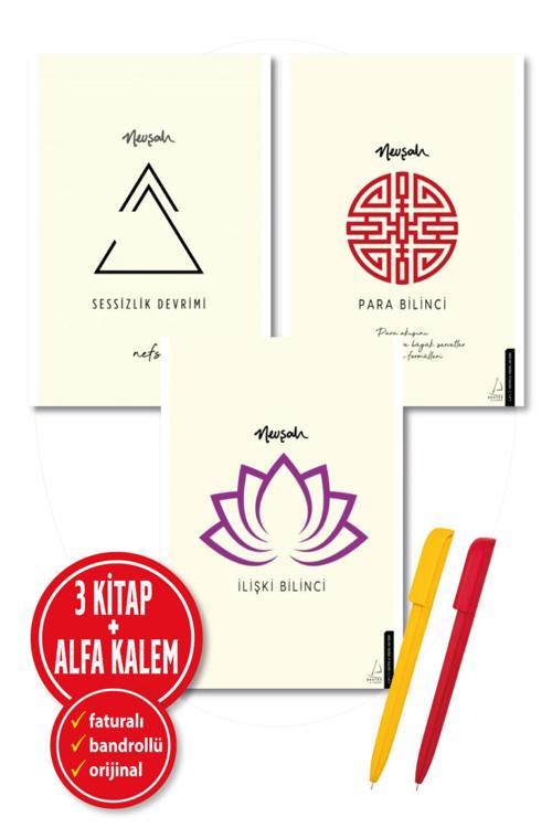 Alfa Kalem + Sessizlik Devrimi + İlişki Bilinci + Para Bilinci (Nevşah Fidan) 3 Kitap Yeni - Destek Kitap