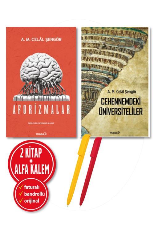 Alfa Kalem + Celal Şengör Yeni 2 Kitap (Aforizmalar + Cehennemdeki Üniversiteliler)-Masa Kitap