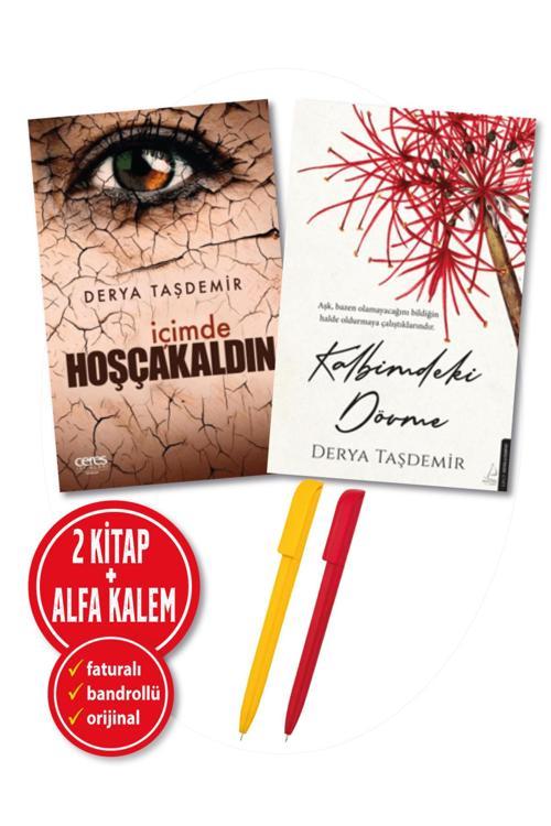 Alfa Kalem + Derya Taşdemir 2 Kitap (Kalbimdeki Dövme + İçimde Hoşcakaldın) Destek Kitap Roman Öykü
